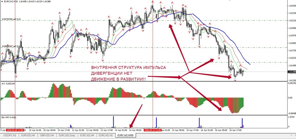 Внутренняя структура импульса